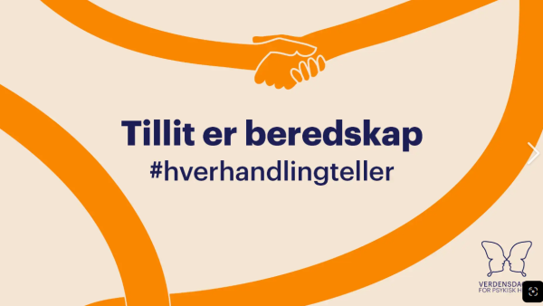 Lenke til artikkel: Verdensdagen for psykisk helse 2026 - Tillit er beredskap